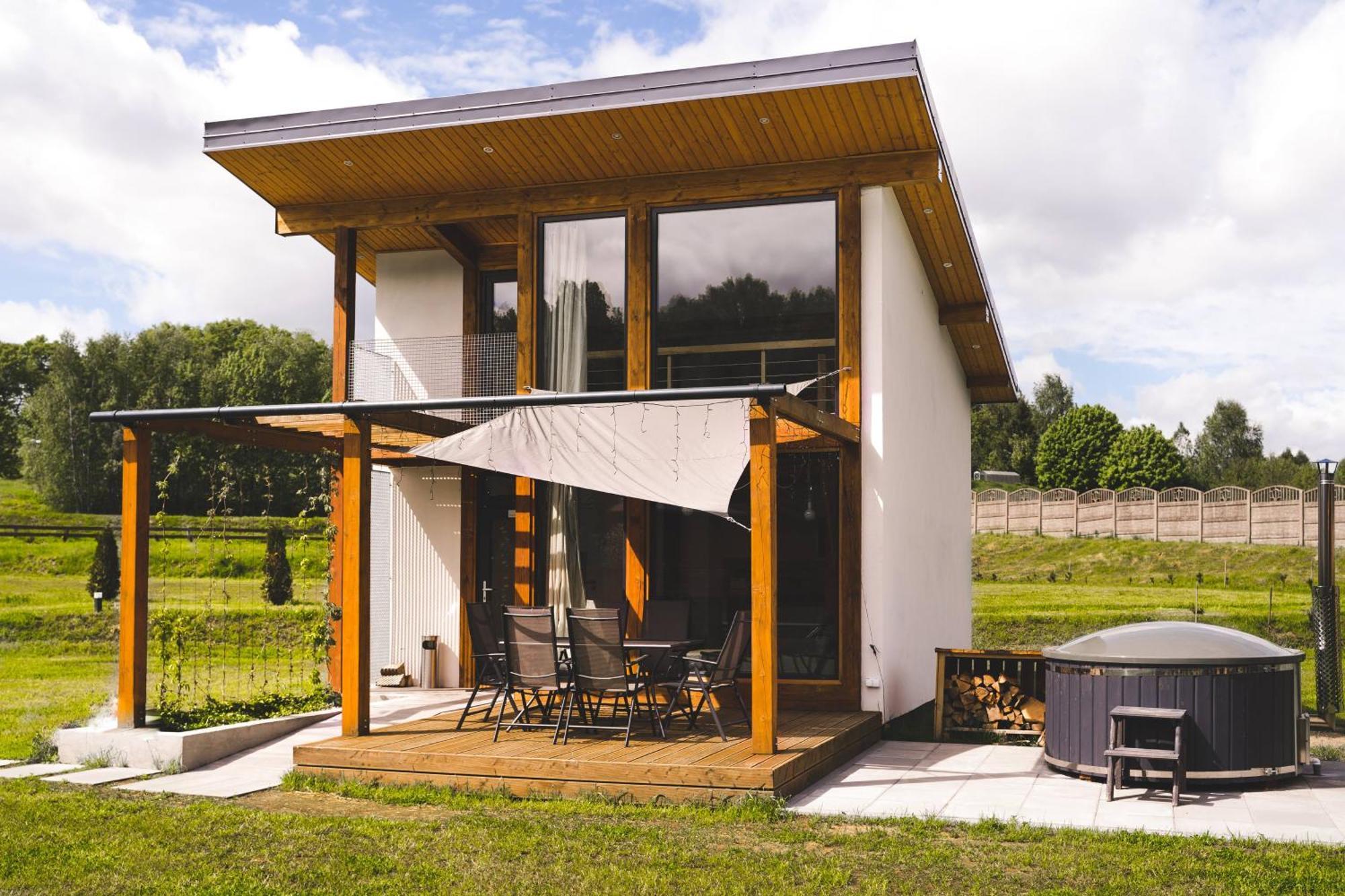 Rezerwat Wielin Sauna - Balia - Hot Tube - Jacuzzi - Basen - Klimatyzacja - Kominek Kültér fotó